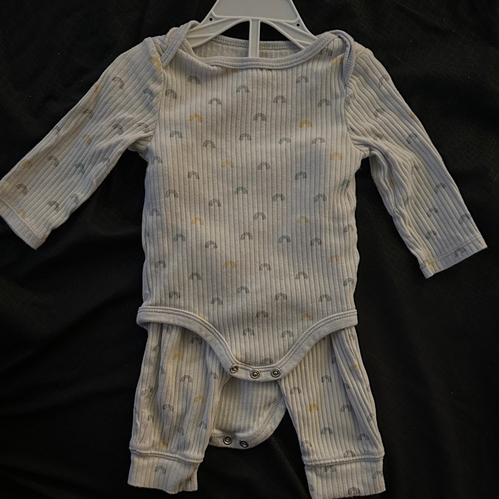 Cloud Island White and Yellow Kids Matching Set